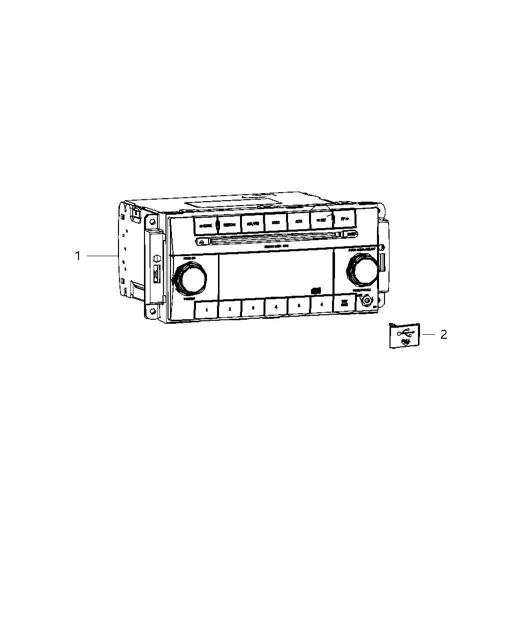 Mopar 5091656AB Radio Multi Media