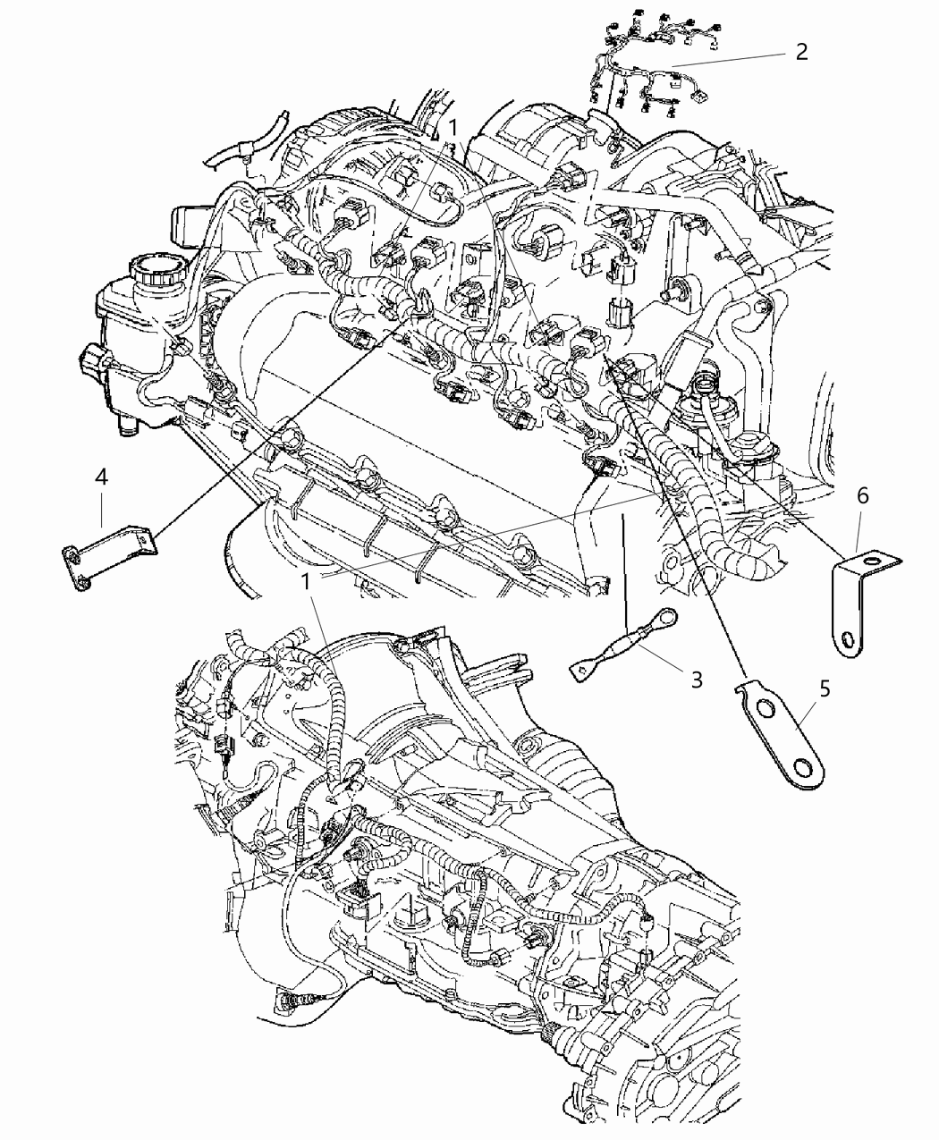 Mopar 4848779AC Bracket Wire Harness