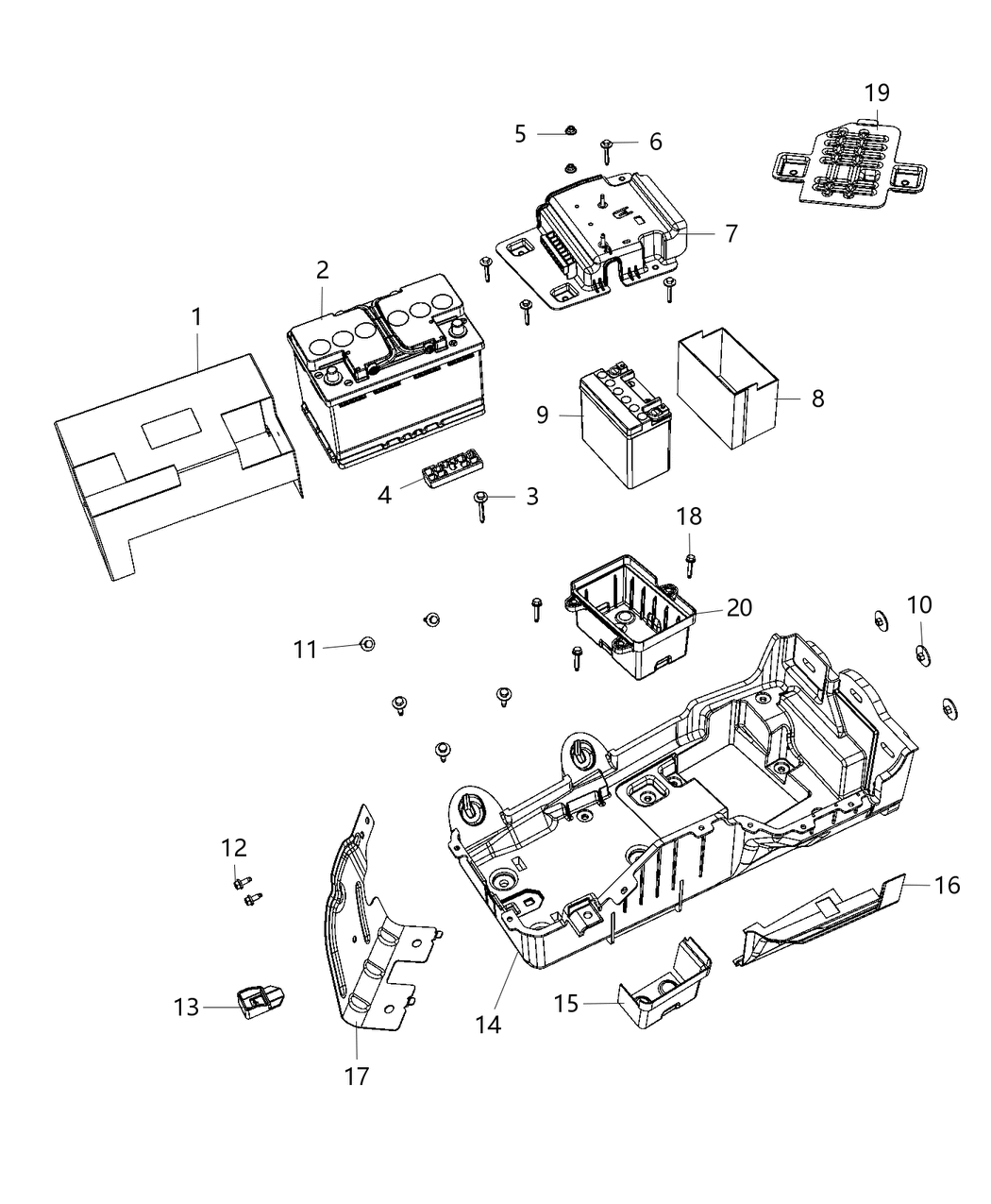 Mopar 68330399AB Cover Battery