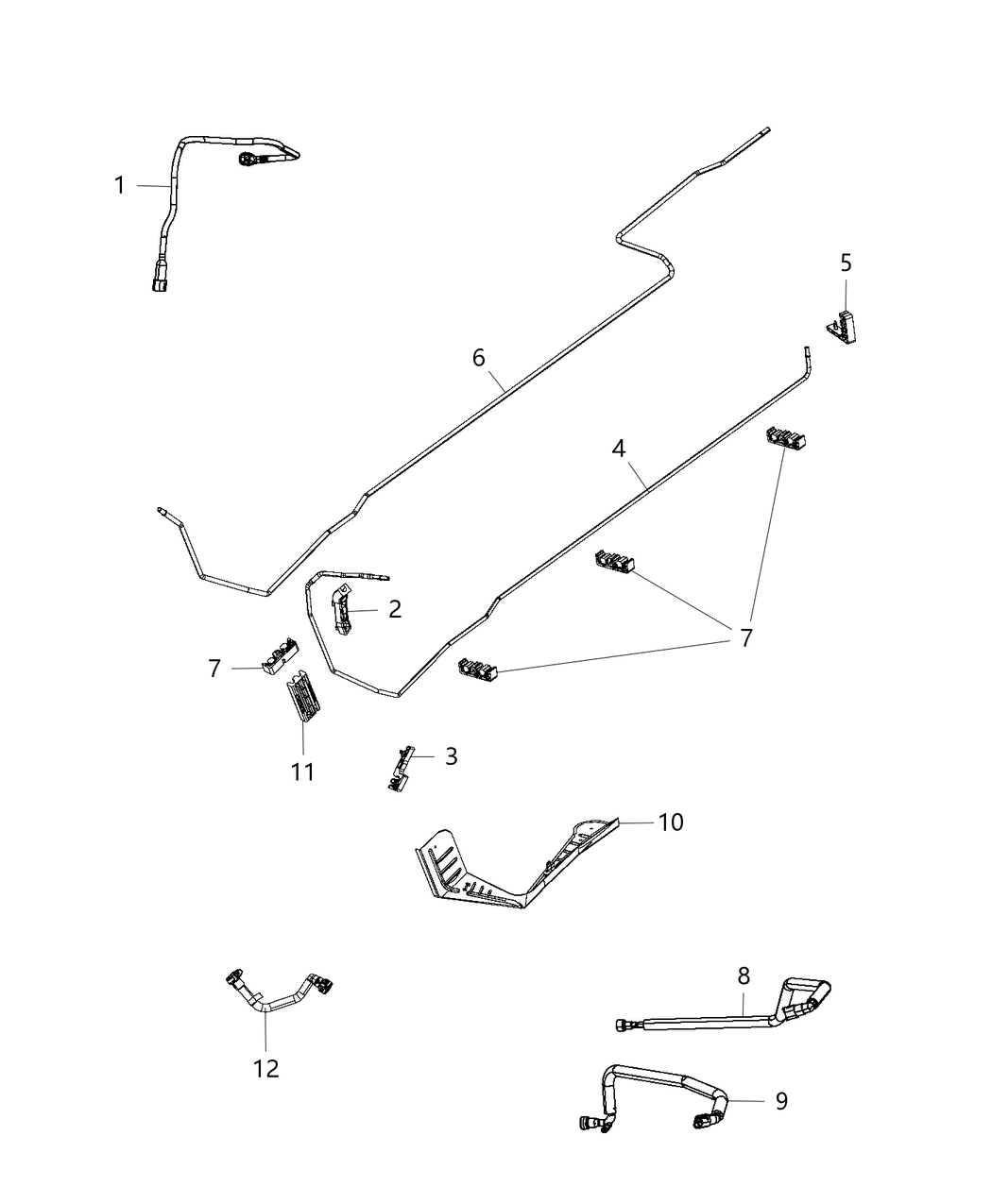 Mopar 68266977AA Tube Fuel Vapor