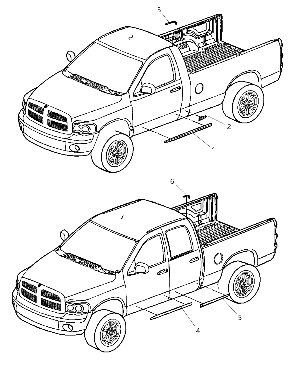 Mopar 5JZ02AB5AB Molding Rear Door