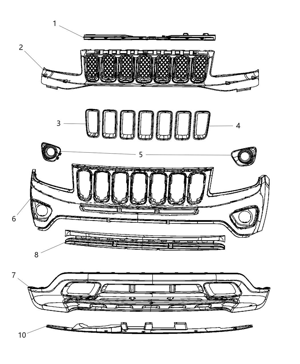 Mopar 68191742AC Reinforcement Front Bumper