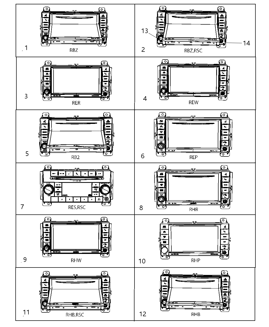Mopar 68054585AA Knob Radio