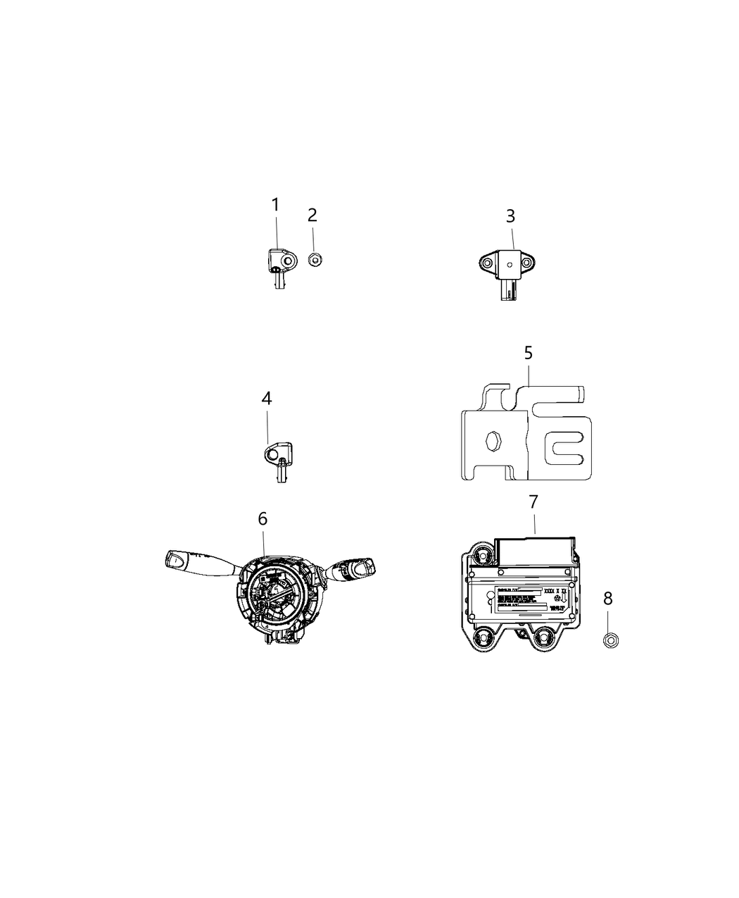 Mopar 68226010AA Bracket Occupant Restraint Module
