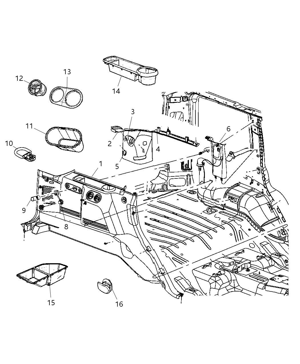 Mopar 1HY811D1AA Hook Cargo Net Attaching Hook