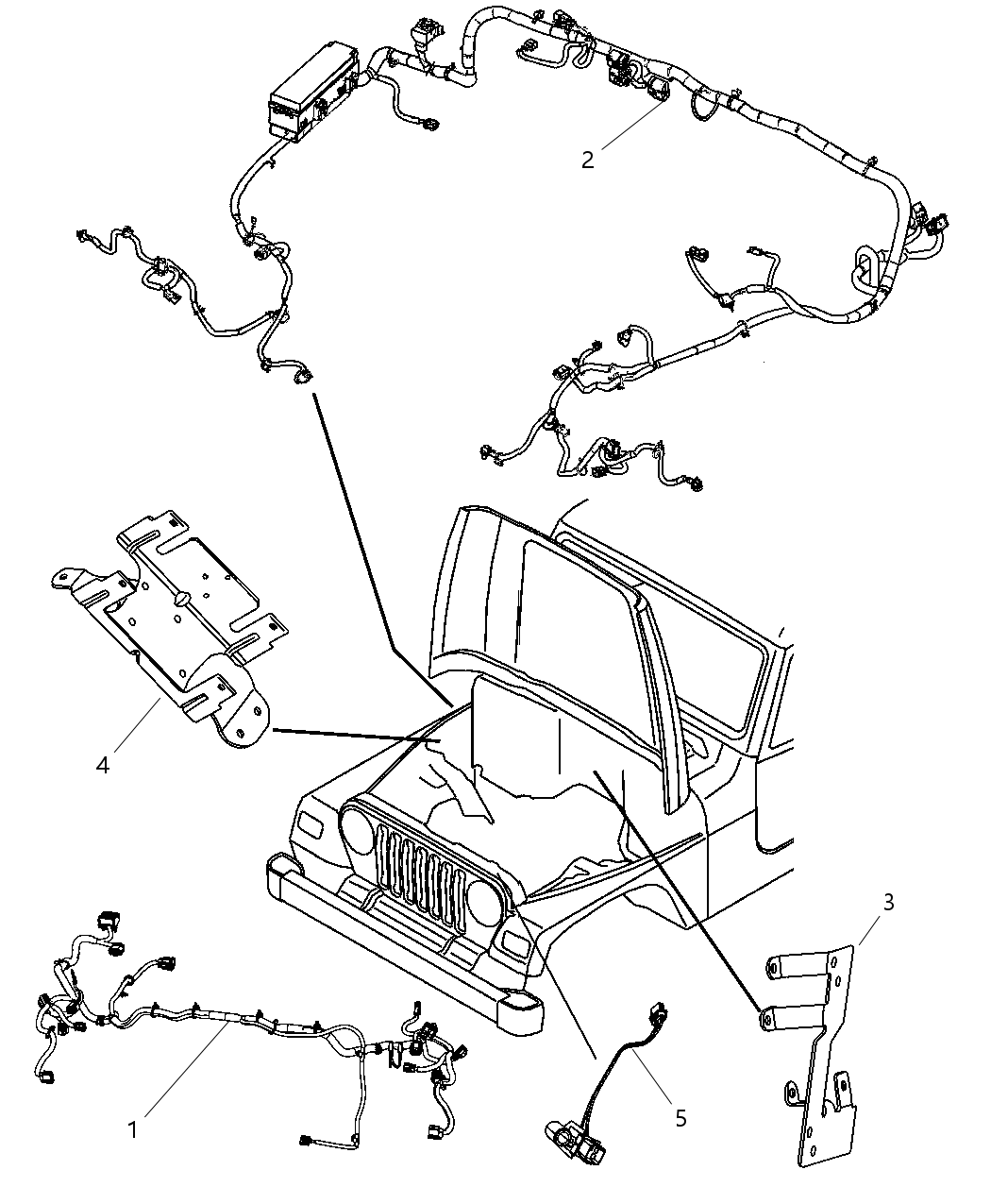 Mopar 68051004AD Wiring Dash