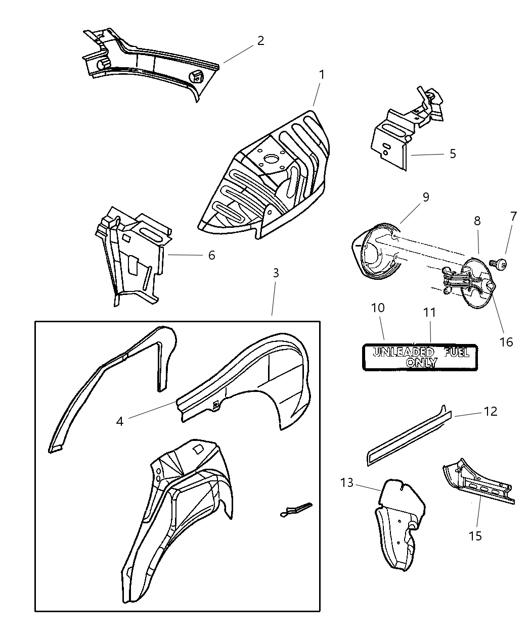Mopar 6036292AA Nut/Spring "U" 1 Thread Barb