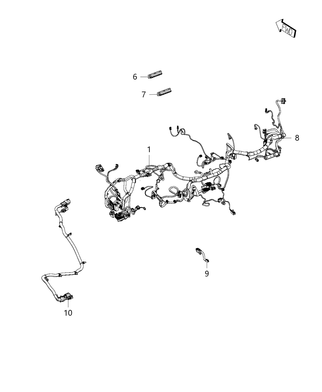 Mopar 68213594AC Wiring Instrument Panel