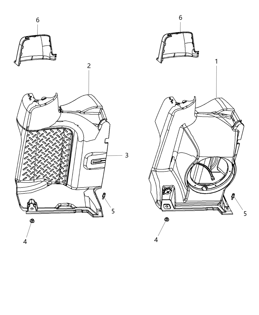 Mopar 1PU16DX9AE Panel Quarter Trim
