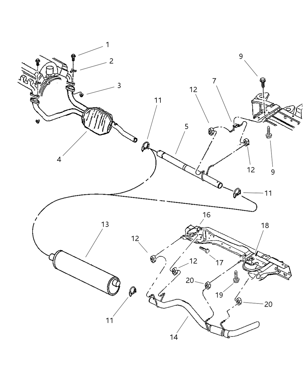 Mopar 52019513 Bracket Converter Hanger