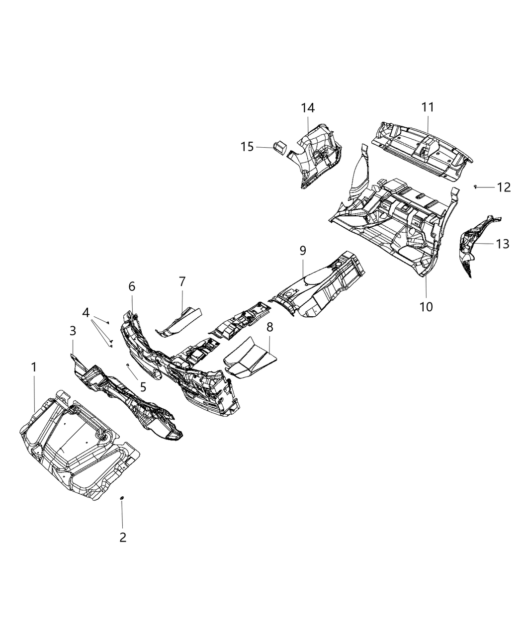 Mopar 5057645AI Silencer Dash Panel Engine Side
