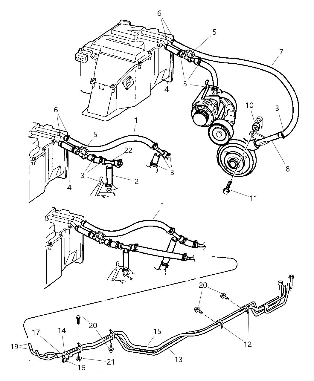 Mopar 5012932AA Connector Heater Hose "Y" Type