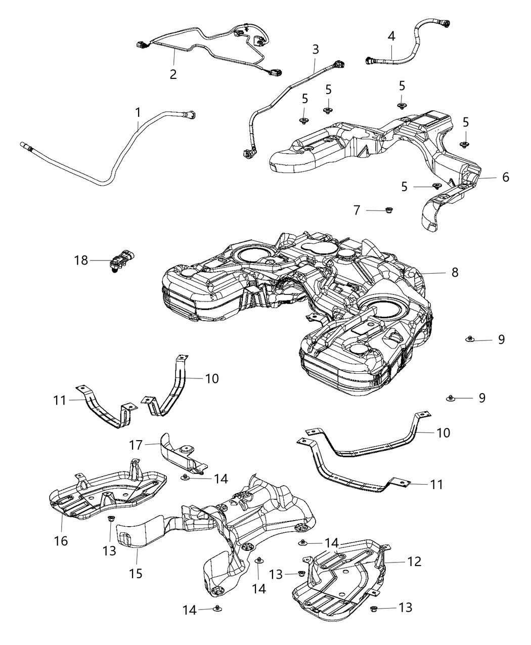 Mopar 68212661AA Wiring Fuel Tank Jumper