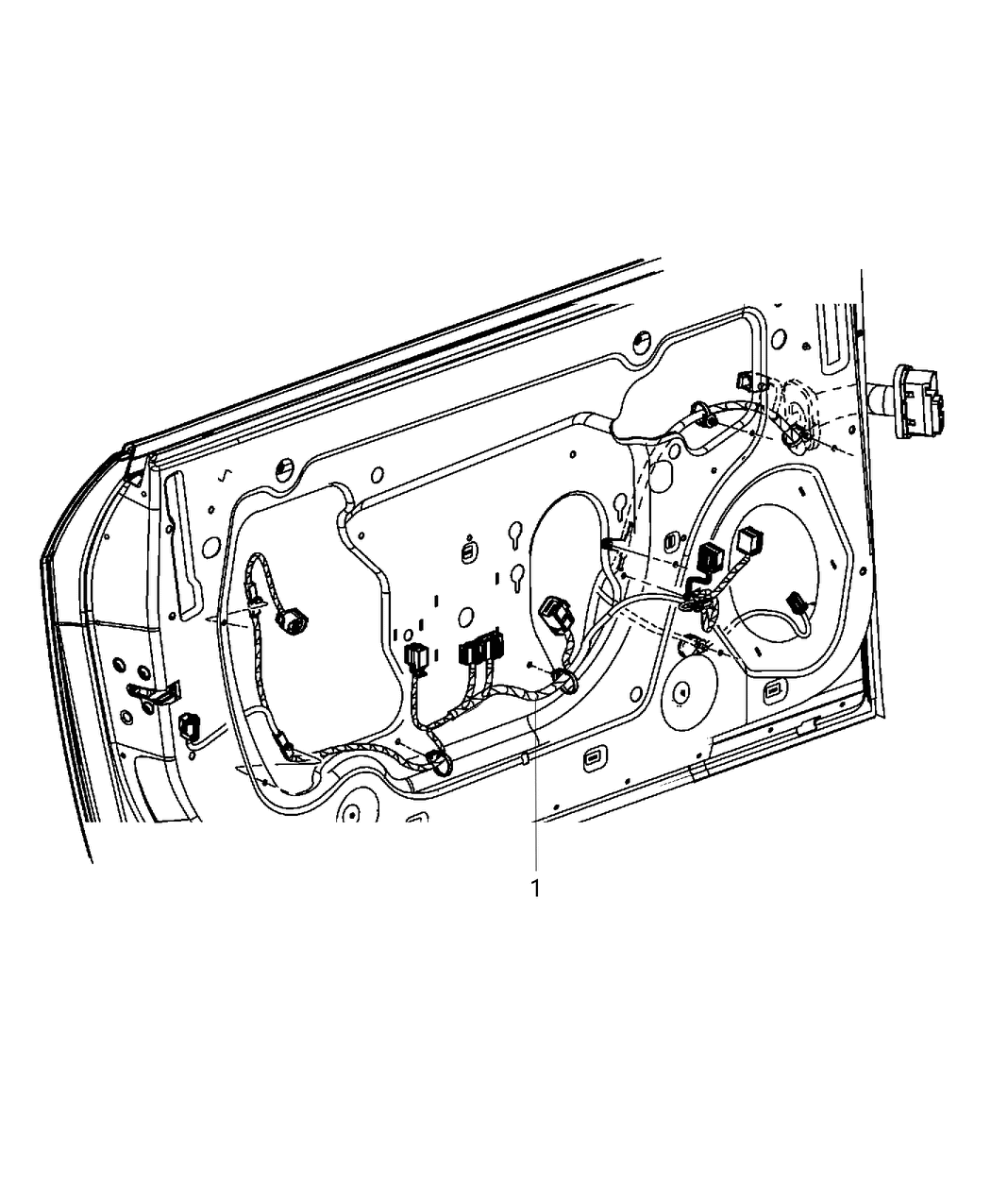 Mopar 68278031AB Wiring Front Door