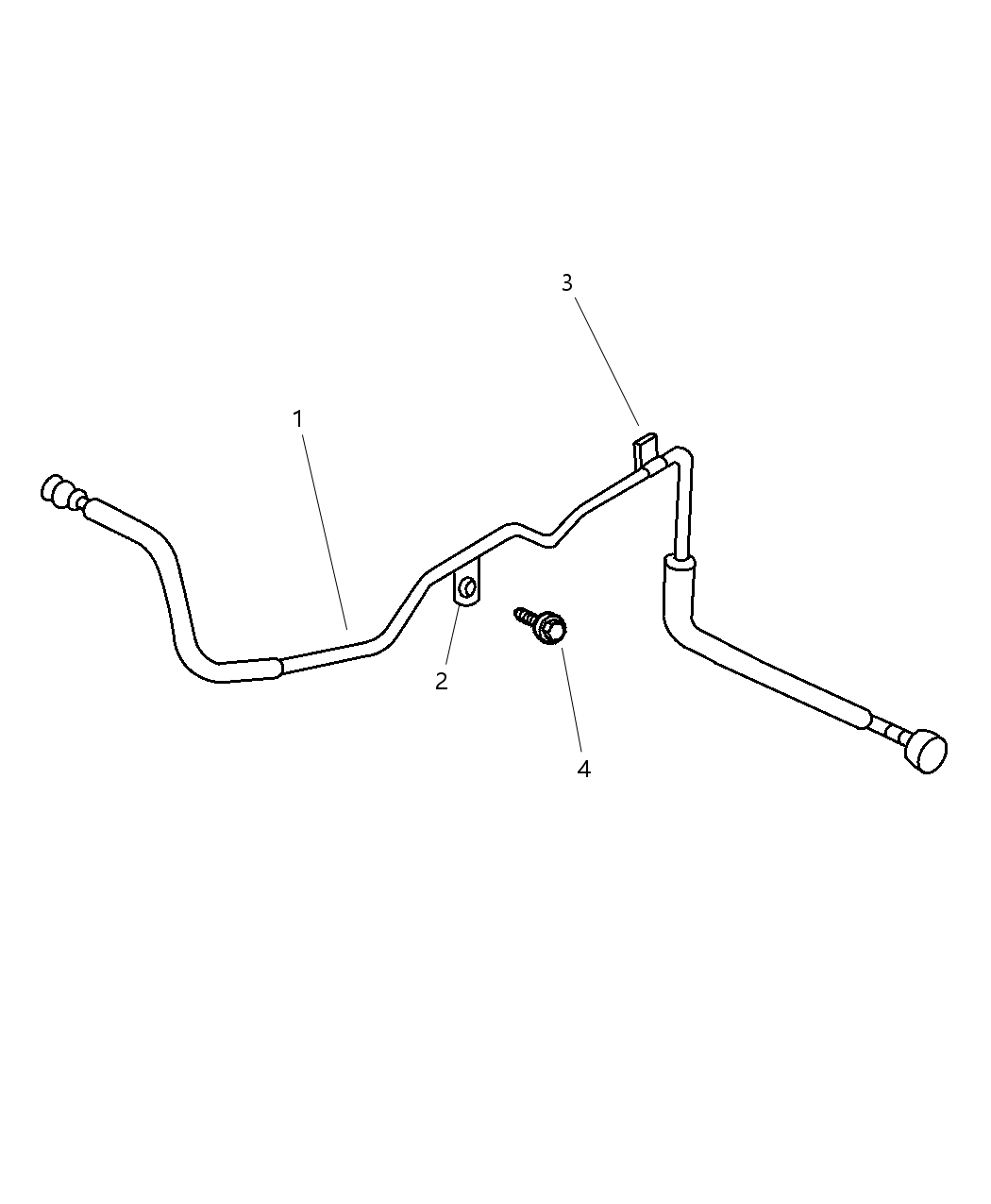 Mopar 52100415AB Bracket Fuel Line