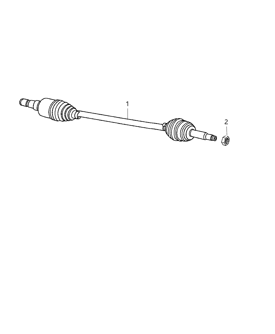 Mopar R5110027AD Shaft Axle Half