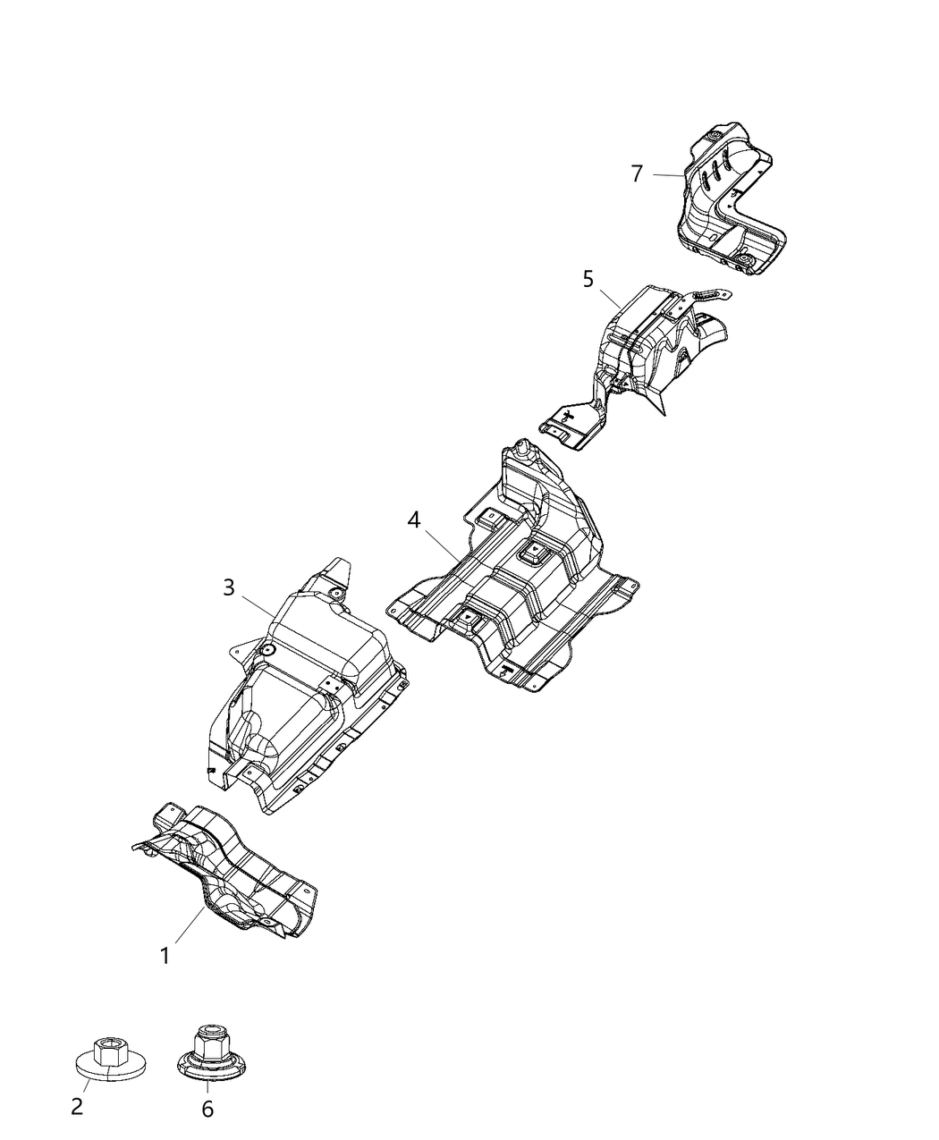 Mopar 68237169AC Heat Shield Dash