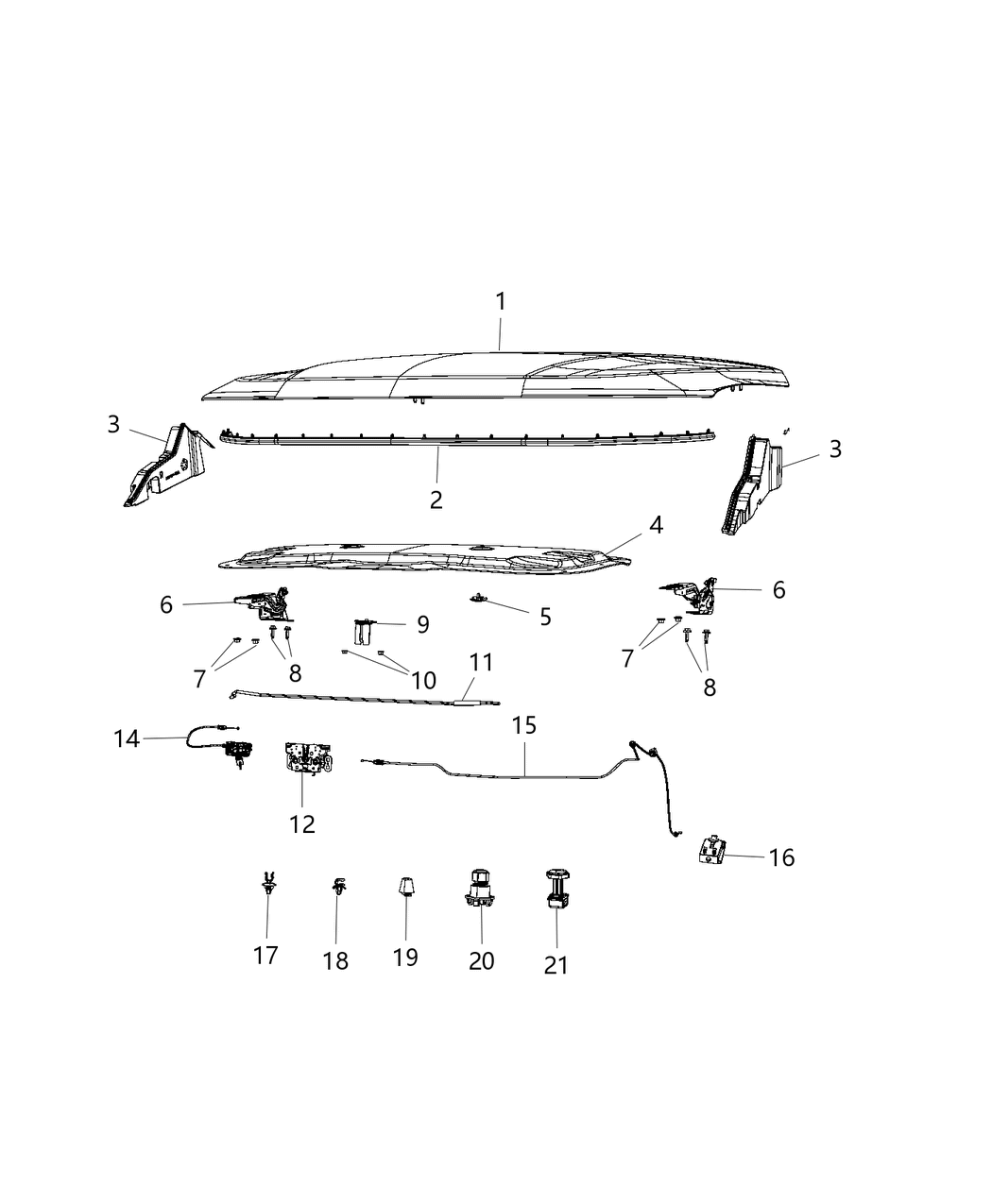 Mopar 68244283AA Silencer Hood