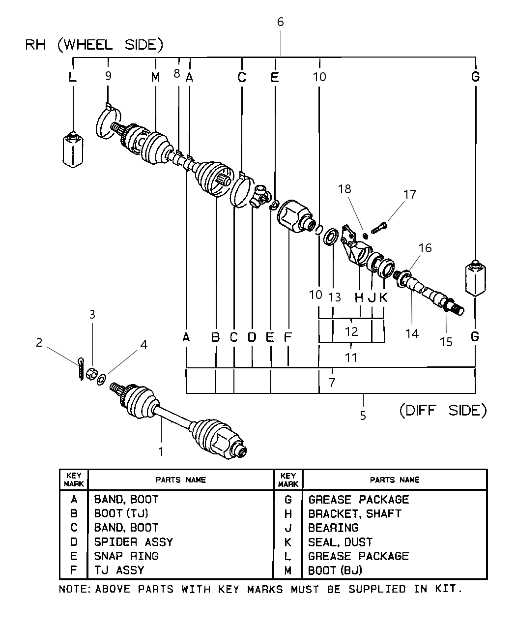 Mopar V8026766AA Shaft Front Axle