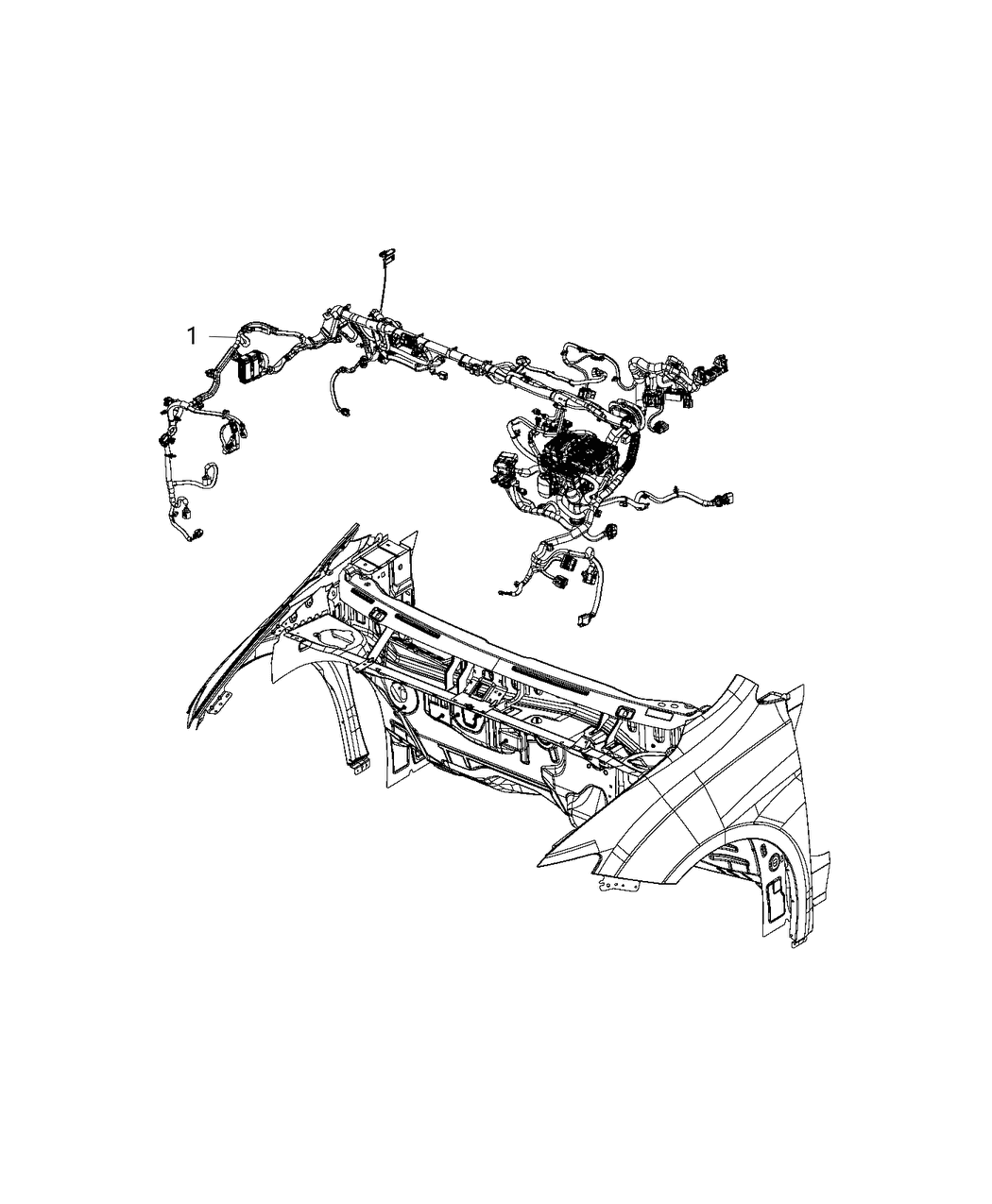 Mopar 68445821AB Wiring Dash