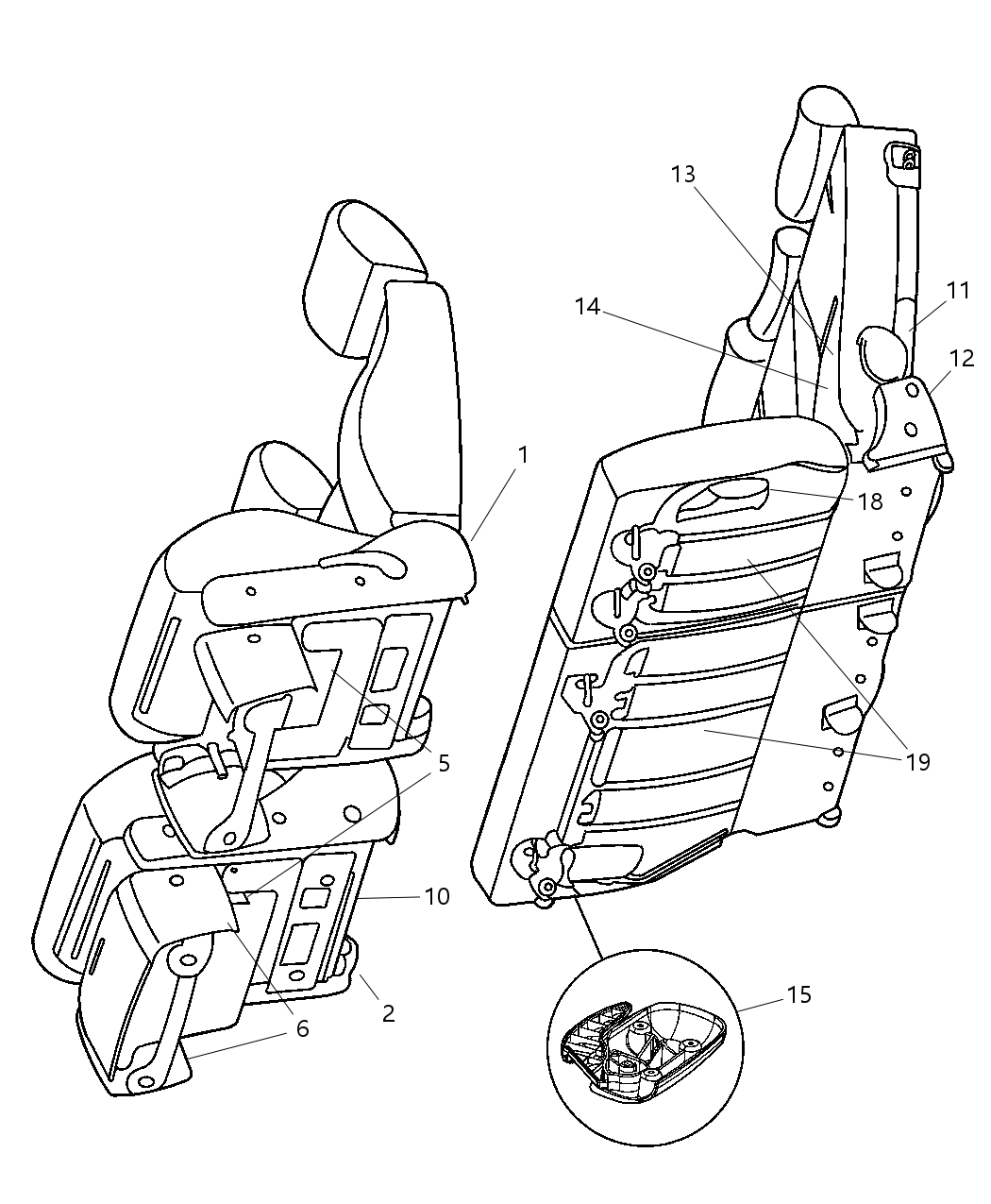 Mopar 5016702AA Riser Seat