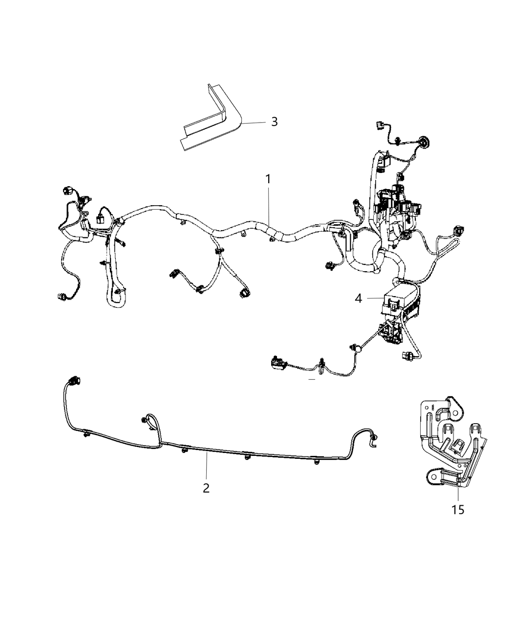 Mopar 68200287AC Wiring Headlamp To Dash