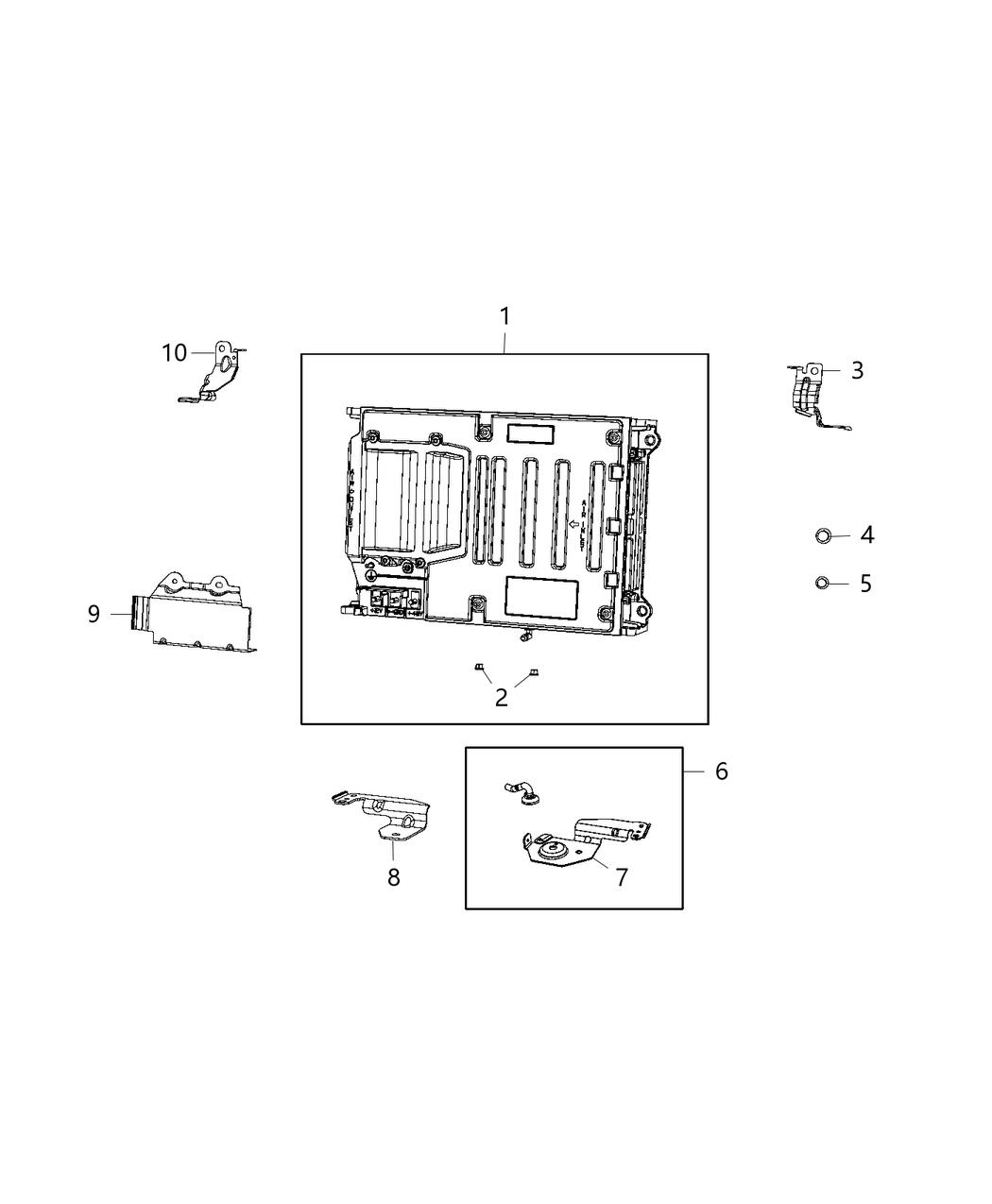 Mopar 68334705AB Hose Battery Vent With Bracket