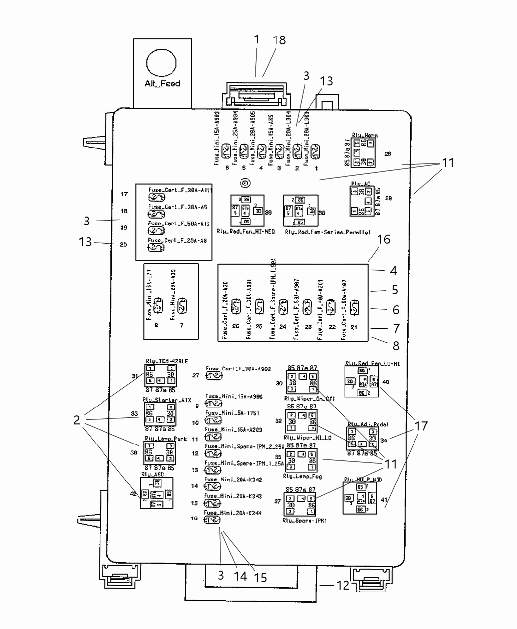 Mopar 4692026AB Module Power Distribution