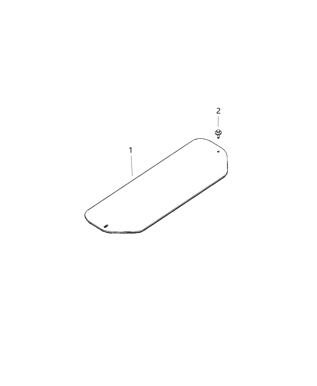 Mopar 68436629AB Cover Floor