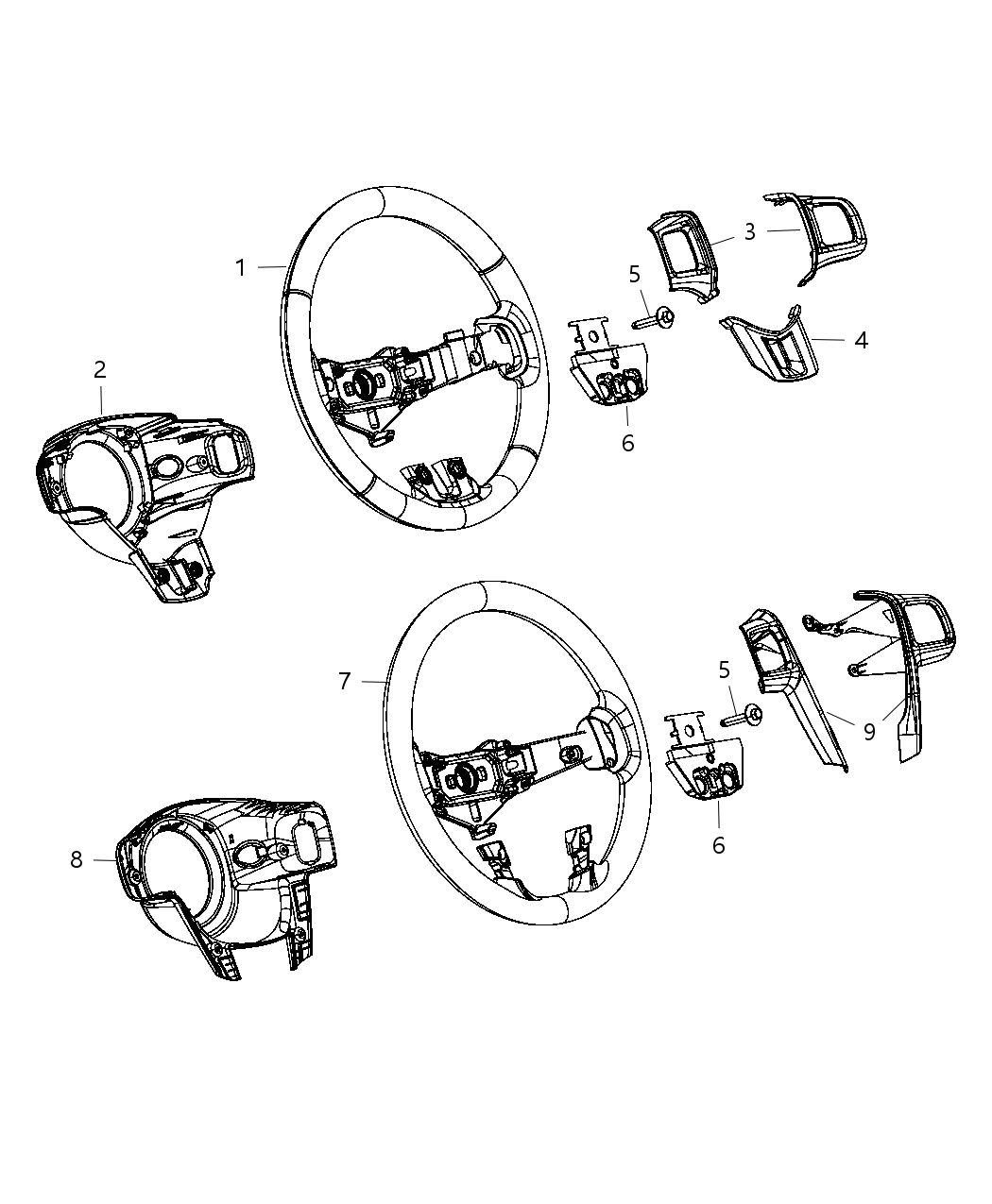 Mopar 68083212AC Damper Steering Wheel