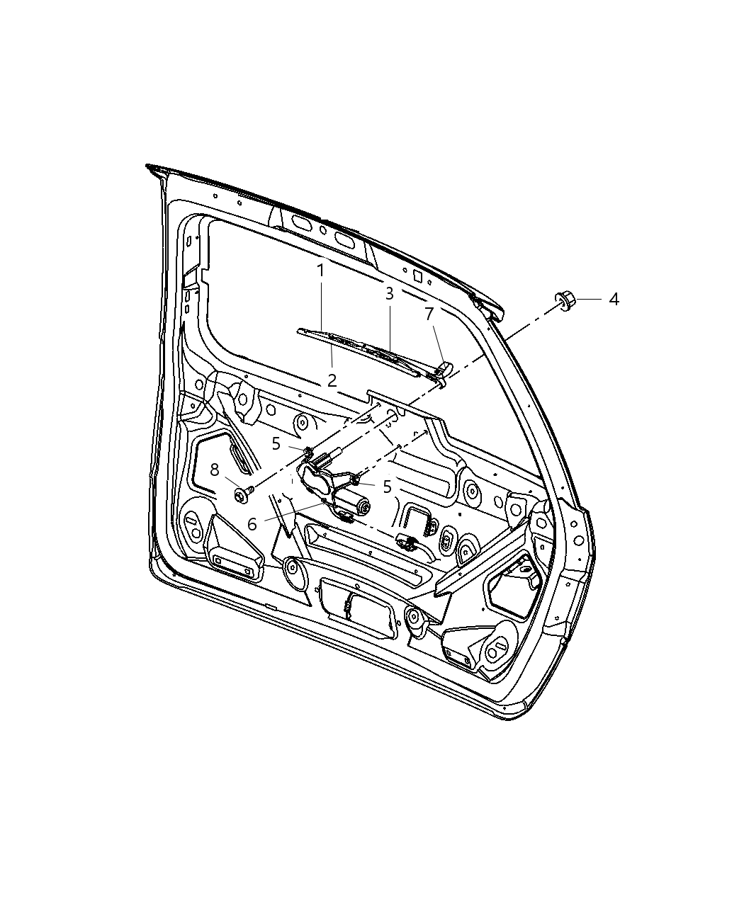 Mopar 5102221AA Wiper Motor Grommet