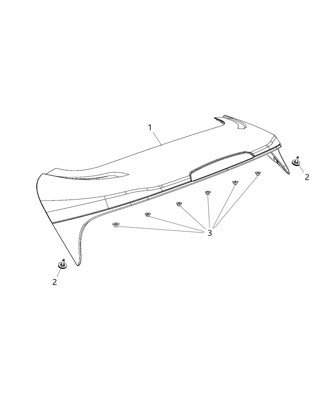 Mopar 68365012AA Stud Applique
