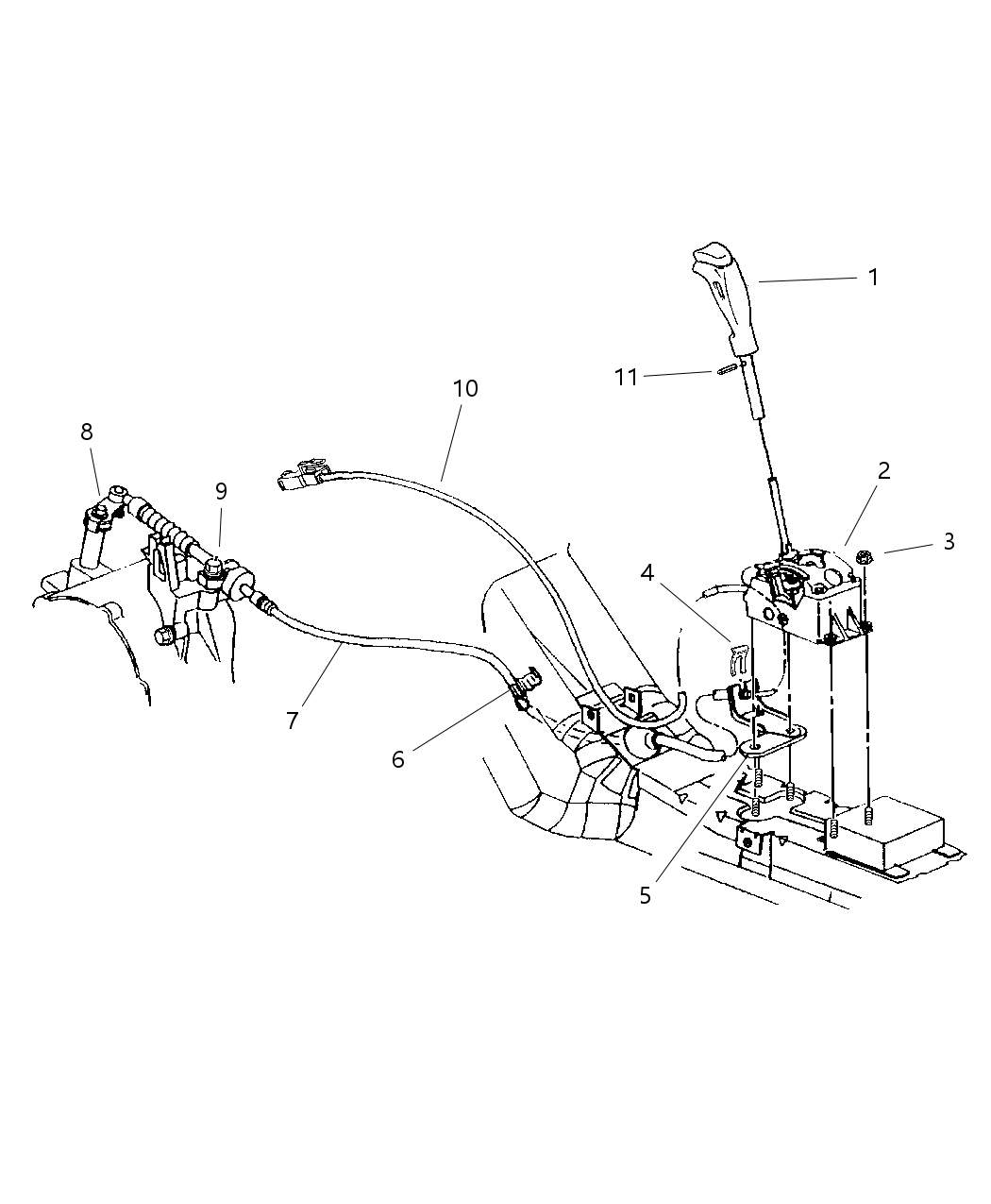 Mopar 4593318AB Cable Ignition Interlock