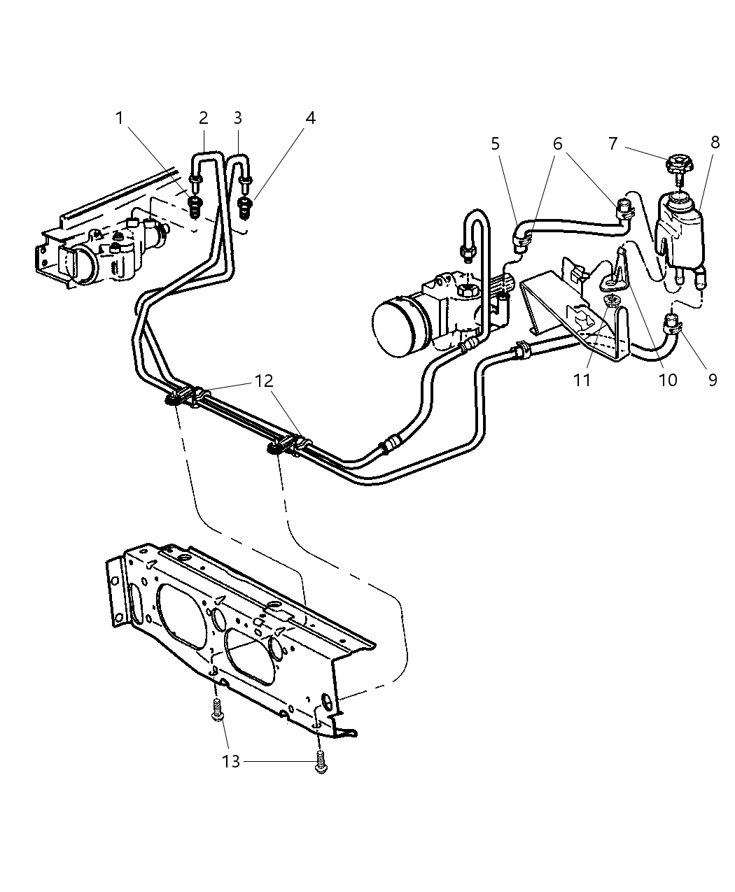 Mopar 52087886 Hose, Pressure - Pump To Gear