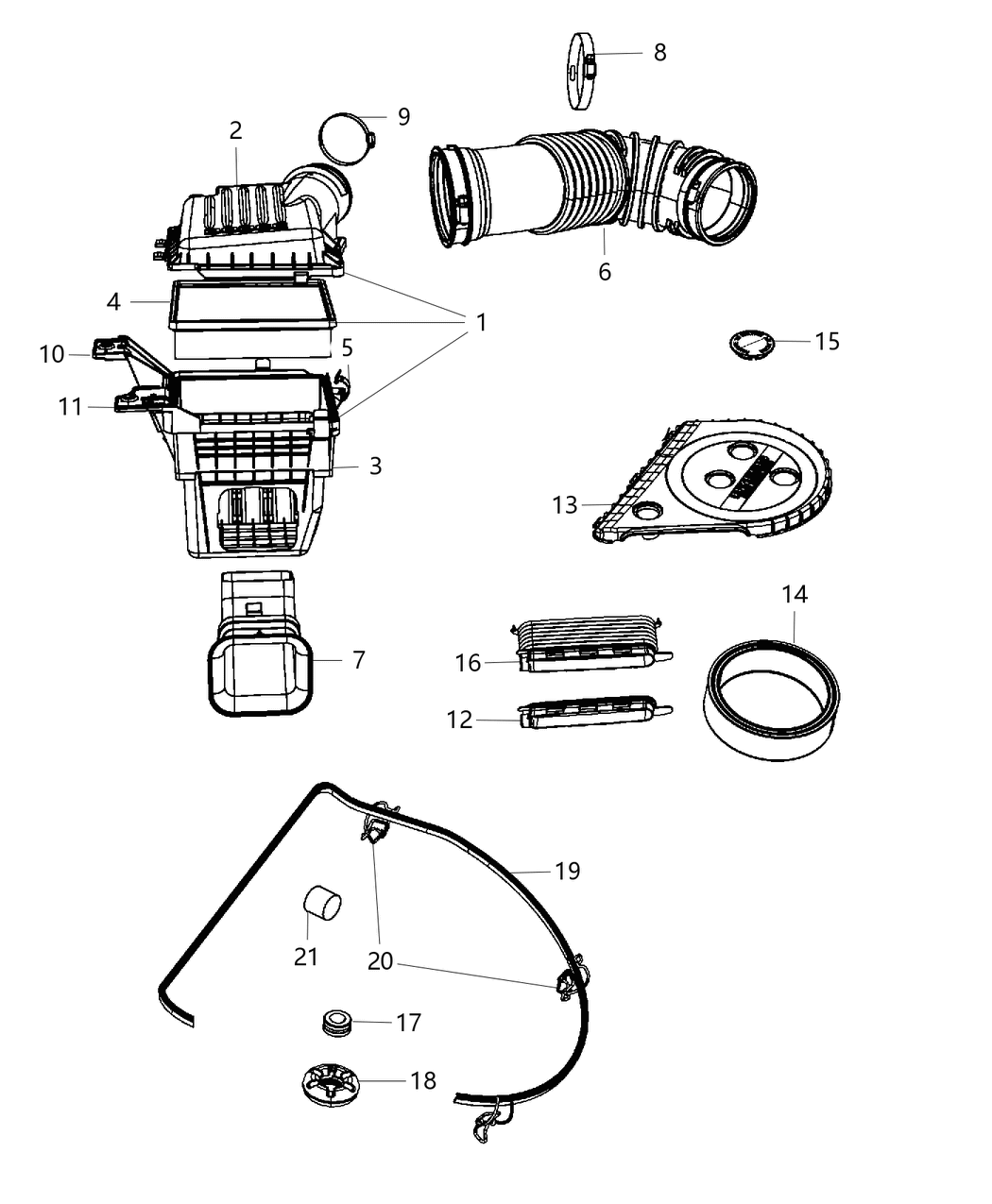 Mopar VMHB60K1AA Element Air Cleaner