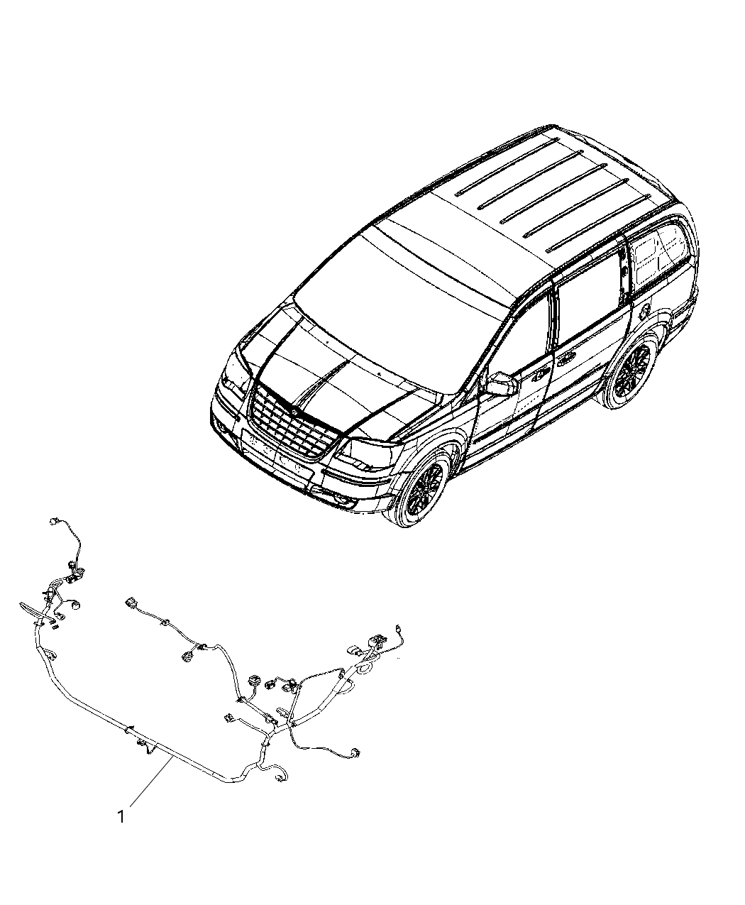 Mopar 4869748AF Wiring Headlamp
