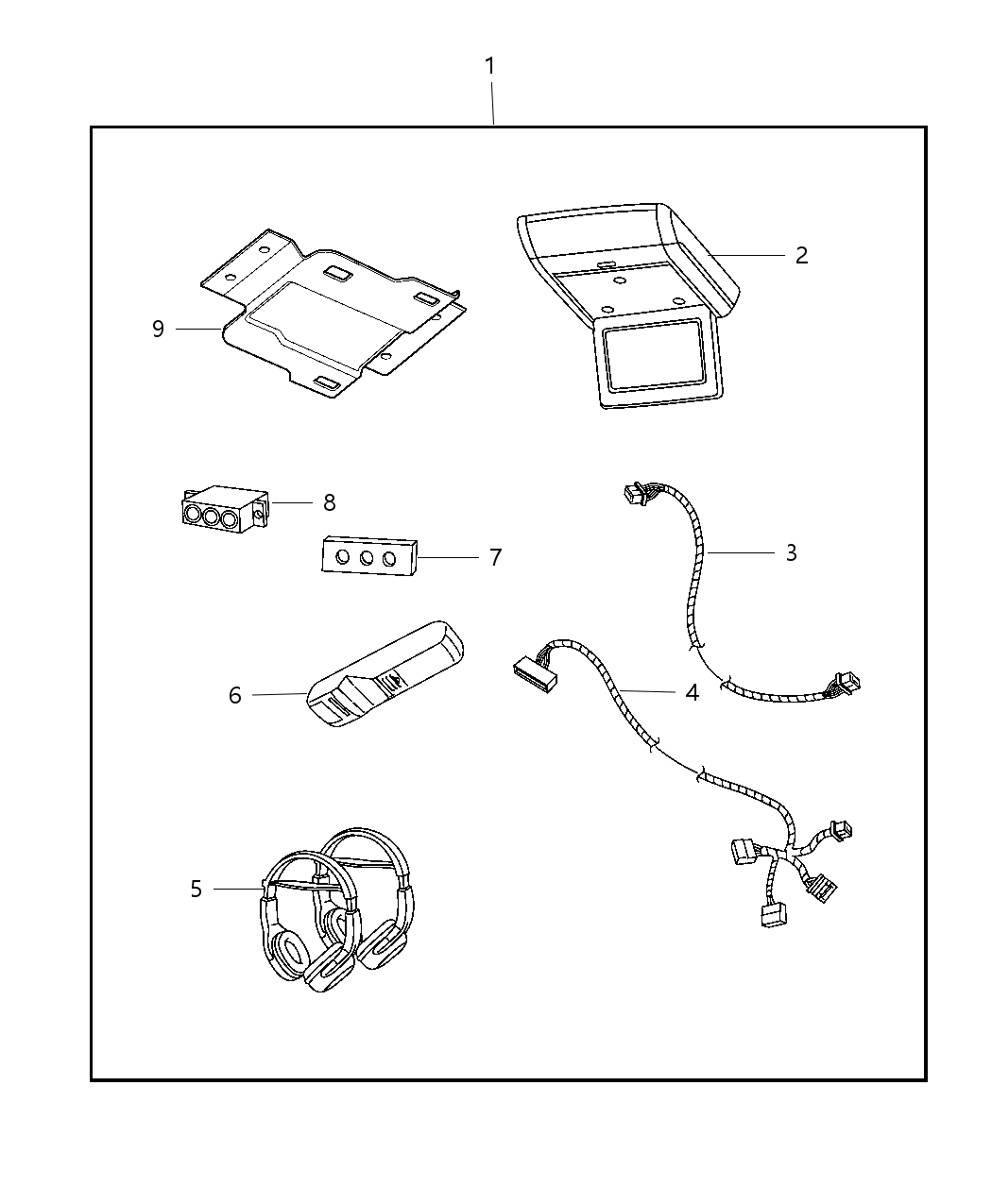 Mopar 82211719 Media System Monitor W/O DVD
