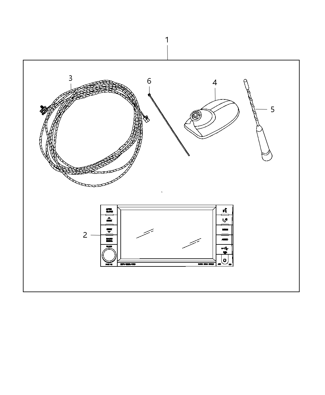 Mopar 5091401AG Radio Multi Media