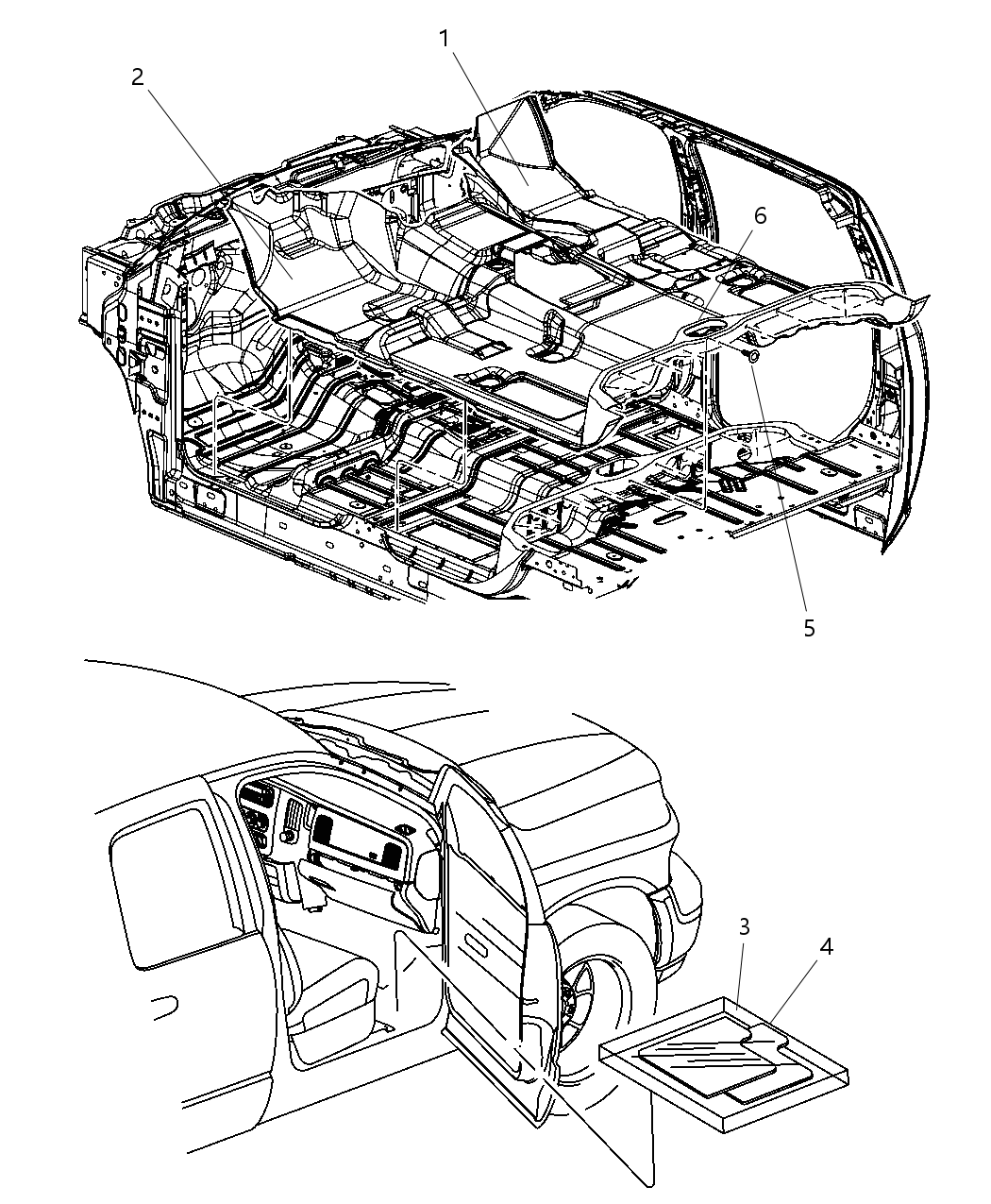 Mopar 5LX101DVAA Mat Kit Floor