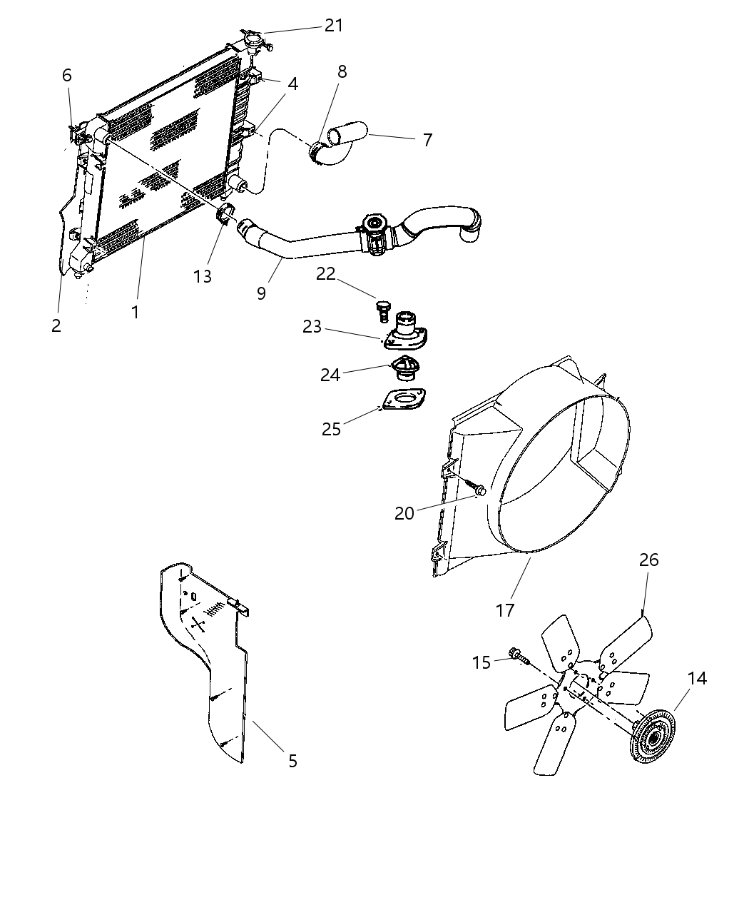 Mopar 52028855AC Bracket Hose