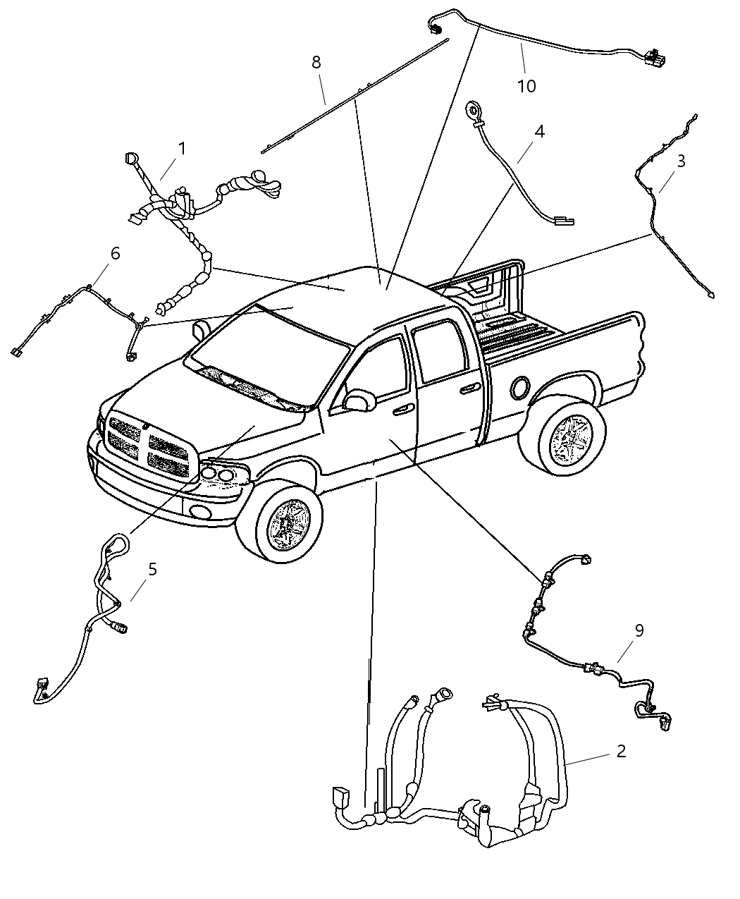 Mopar 56051317AC Wiring Mirror Jumper
