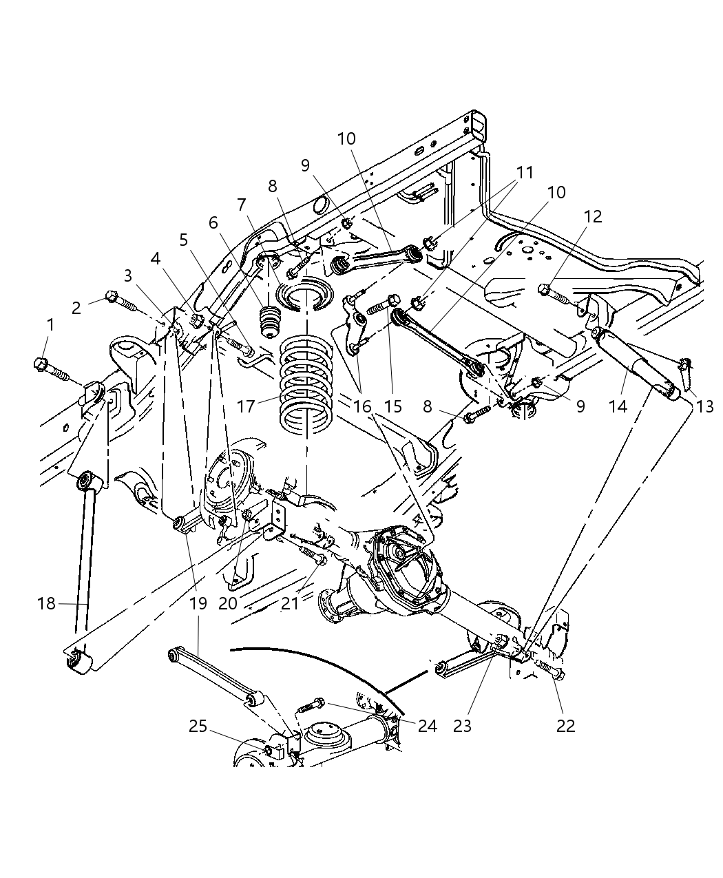 Mopar 52113269AB Shock Absorber Suspension Rear