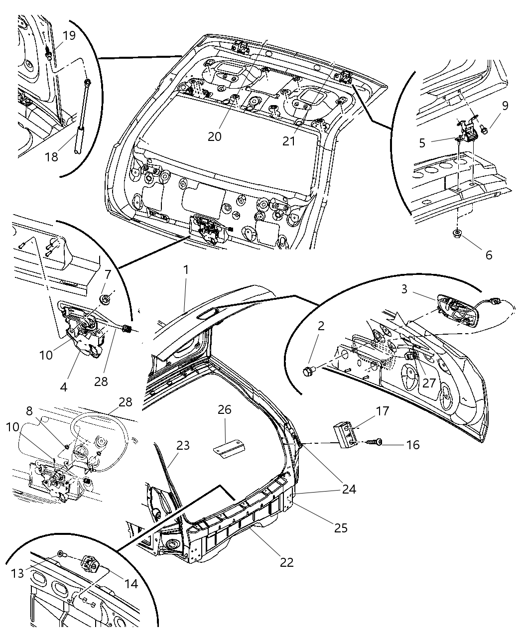 Mopar 4575754AC Cable Assembly Latch Release