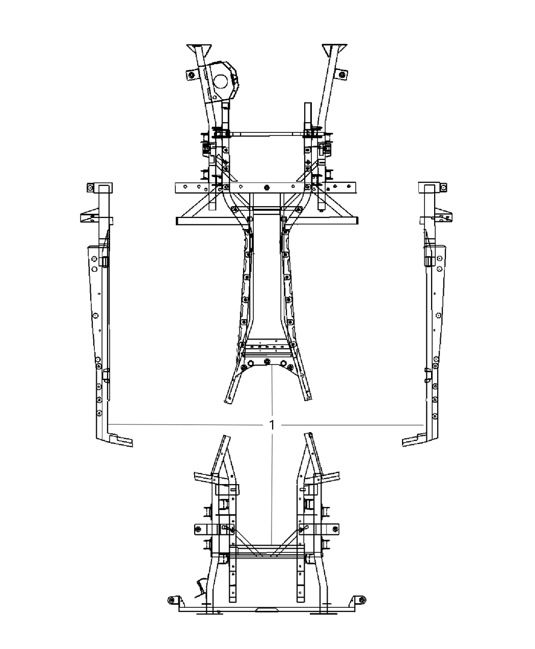 Mopar 5181651AD Frame Chassis Complete