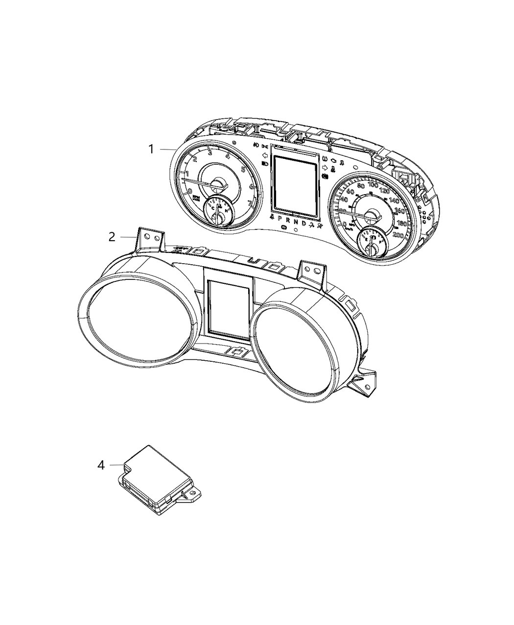 Mopar 68376133AB Instrument Cluster