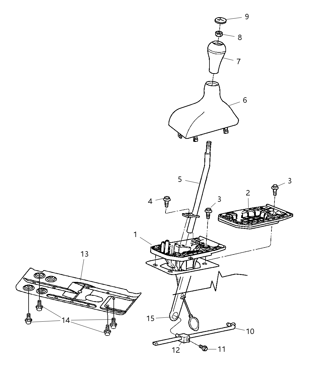 Mopar 52105549AA Boot Gearshift