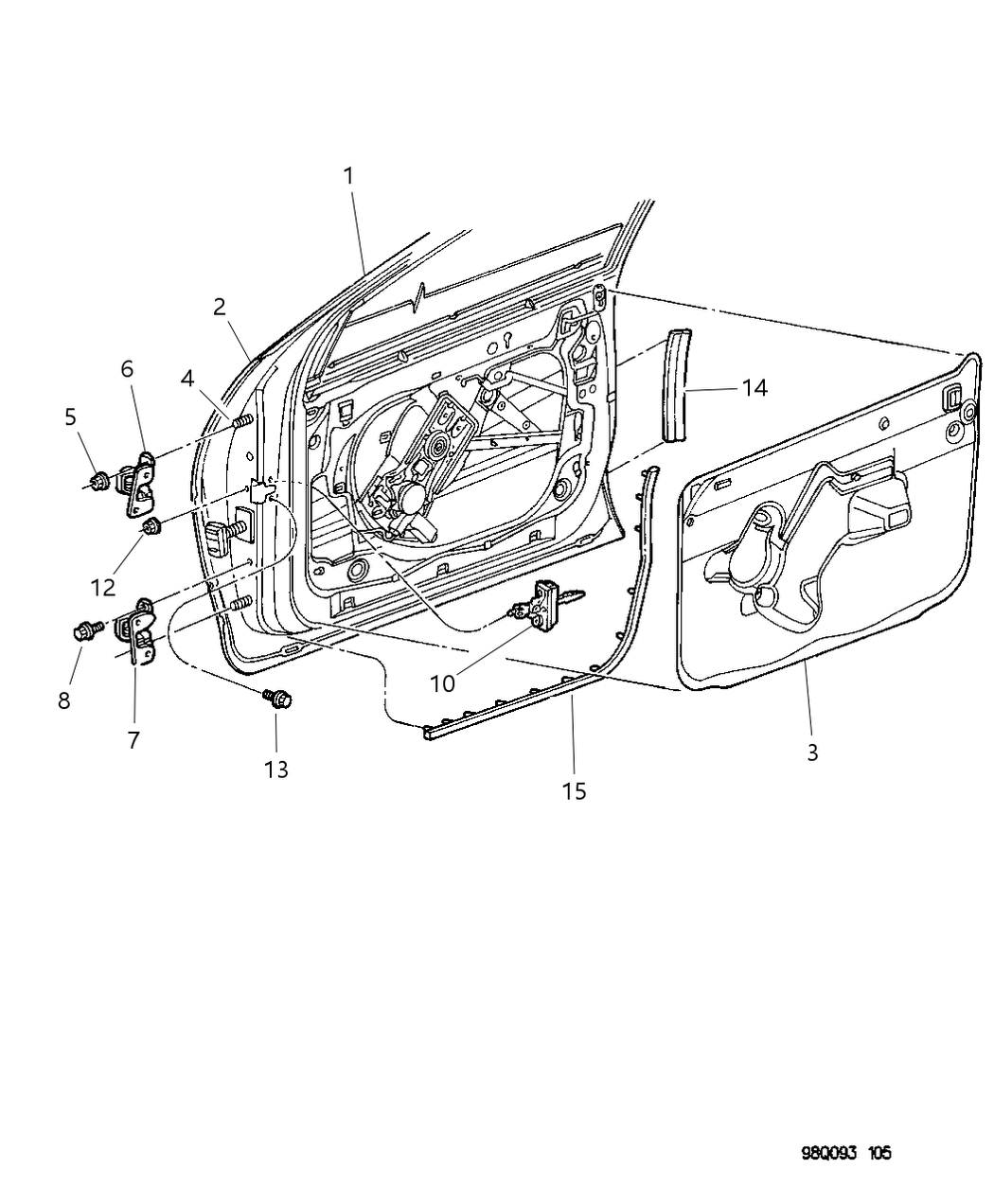 Mopar 4574230AC Panel Door Outer