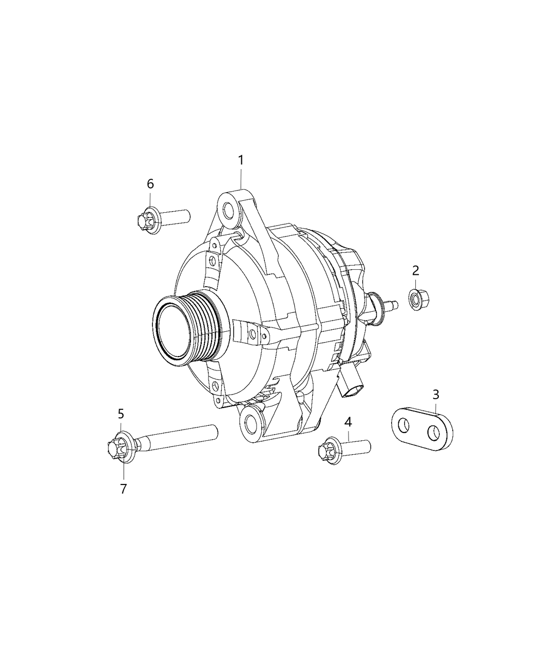 Mopar 6509860AA Screw Hexagon Head M12X1.75X90.00