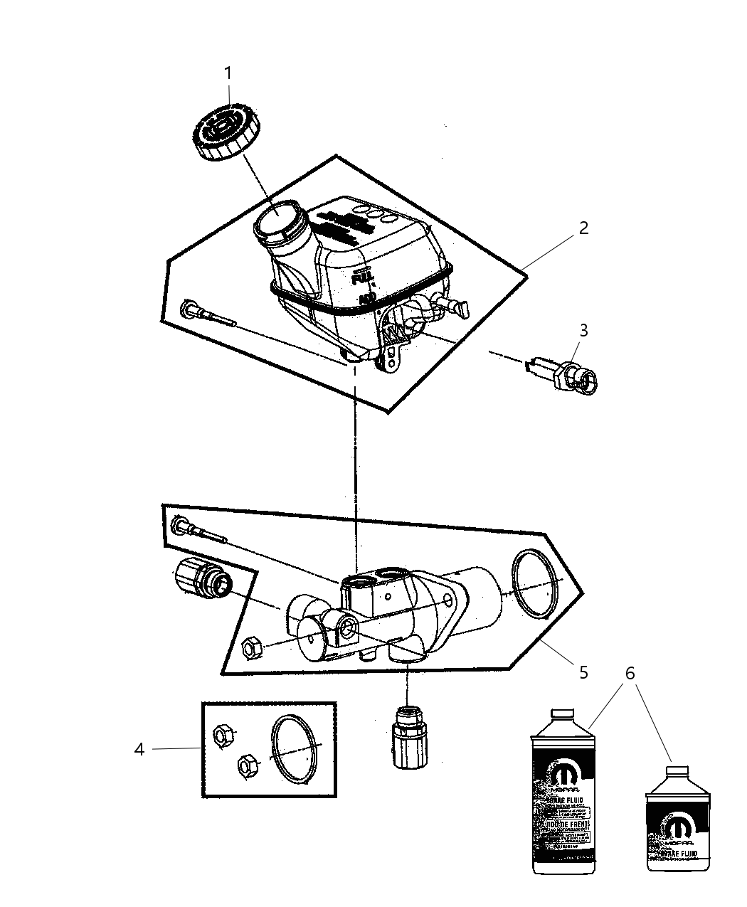 Mopar 5142507AA Master Cylinder Brake