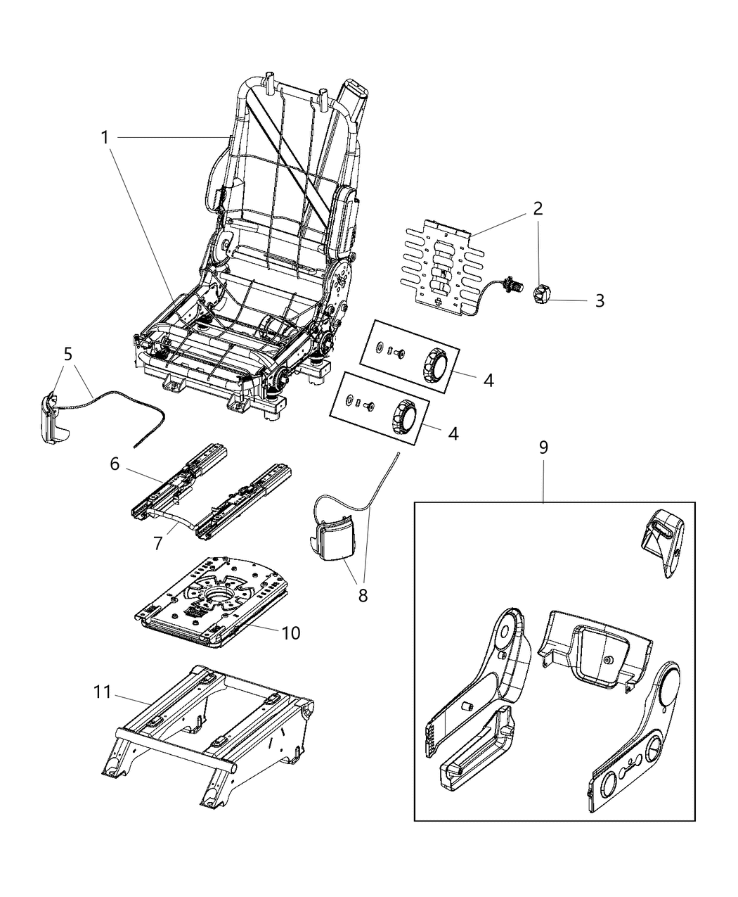 Mopar 6CF59LXBAA Swivel Motor